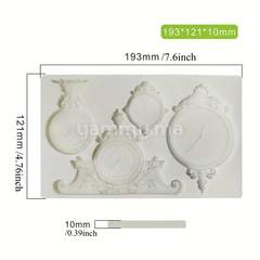 Moule Silicone en forme d'Horloge de Table Rétro