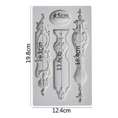 Moule Silicone 4 Cadres Vintage