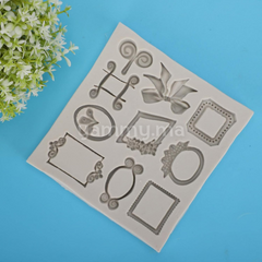 Moule Silicone 8 Mini Cadres pate a sucre