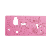 Embosseur pour Pâte à Sucre Thème Bapteme avec Pinceau