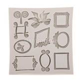 Moule Silicone 8 Mini Cadres pate a sucre