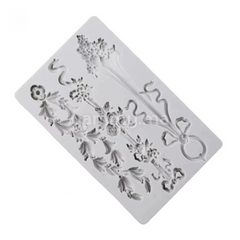 Moule Silicone 3 Guirlande de Fleurs Vintage