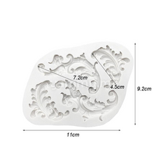 Moule Silicone 4 Feuilles Rétro