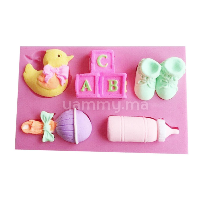 Moule Silicone Thème Bapteme