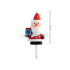 Cadeau de Père Noël 5.6 cm pour Décor de Bûche de Noël (x5)