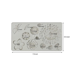 Moule Silicone 10 Fleurs pate a sucre