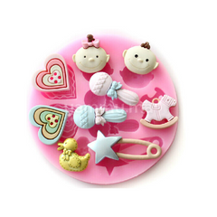 Moule Silicone Theme Bapteme