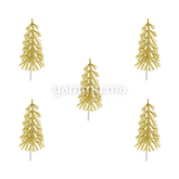 Décor Gâteau Sapain Volume Or Mat 5 PCs