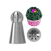 Douille Pâtissière Sphère en Inox Ø 24 mm "DL044"