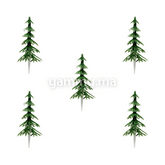 Décor Gâteau Sapin Volume Vert 5 PCs - Nordia