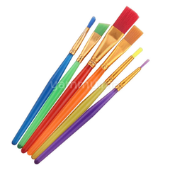 SET. 6 Pinceaux Multicolors pour Pâtisserie