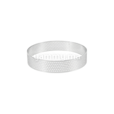 Cercle à Tartelette Perforé en Inox Ø 8 x H 2 cm