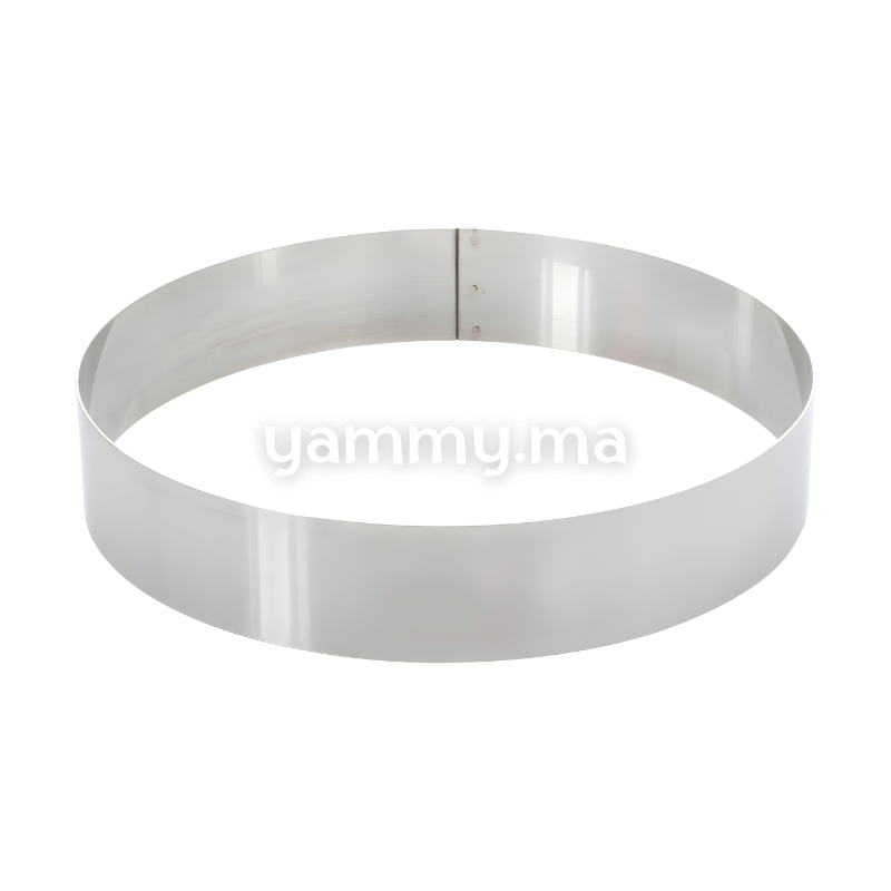 Cercle à Pâtisserie en Inox 23 x h 4 cm