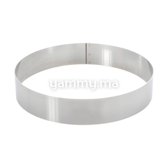 Cercle à Pâtisserie en Inox 23 x h 4 cm