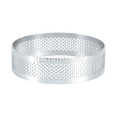 Cercle à Tarte Perforé Inox 10cm x h 2cm
