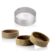 SET. 12 Cercles à Mini Tartelettes en Inox 5cm / haut 2cm