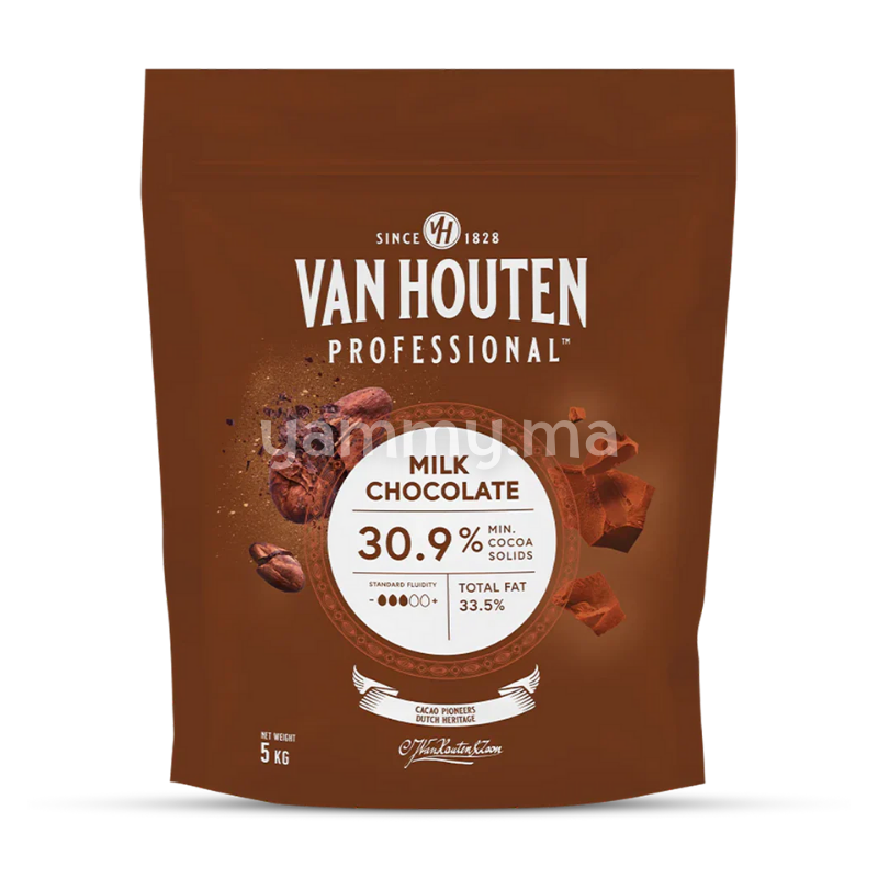 Chocolat de Couverture au Lait 30.9% Cacao - Van Houten Professional