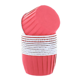 SET. 25 Caissettes Cupcake Muffins en Papier Rouge