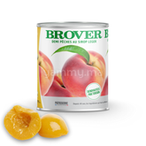 Demi Pêche au Sirop Léger 820 gr - Brover