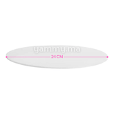 Disque et Plateau à Ganache Plexiglass Blanc Rond 24cm