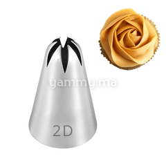 Douille Pâtisserie Inox Fleur 6 dents N° 2D