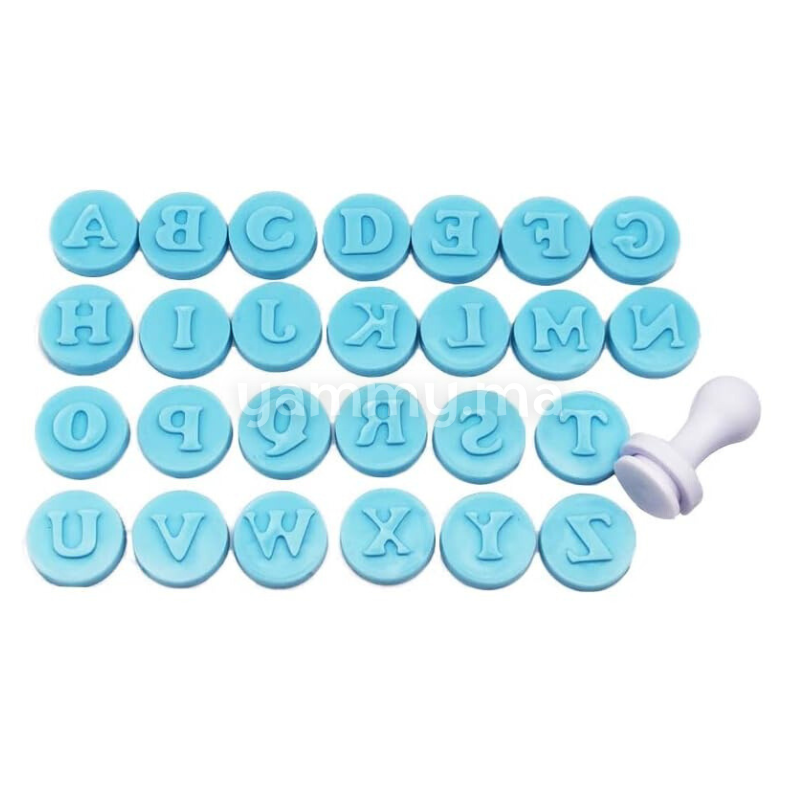 SET. 26 Tampons Embosseurs Alphabet