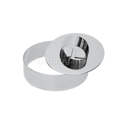 Cercle à Vacherin en Inox 7 cm avec Poussoir – Lamacom