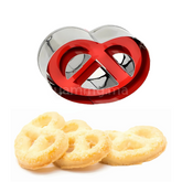 Emporte-pièces avec Poussoir Bretzel en Inox