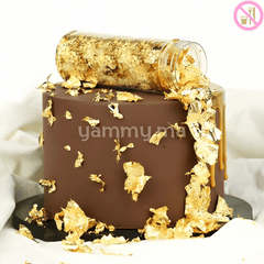 Bouteille de Papier Décoratif Feuilles d'Or d'Imitation