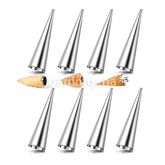 SET. 8 Moules à Cornet en Inox 12 x Ø 3 cm