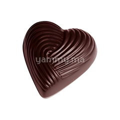 Moule Chocolat en Polycarbonate Coeur Tressé "CW1513" - Chocolate World