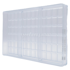 Moule Chocolat en Polycarbonate Tablette 24 Rectangles 60gr "CW2437" - Chocolate World