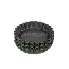 SET. 6 Moules anti-adhésif à Tartelettes 10cm - Lamacom
