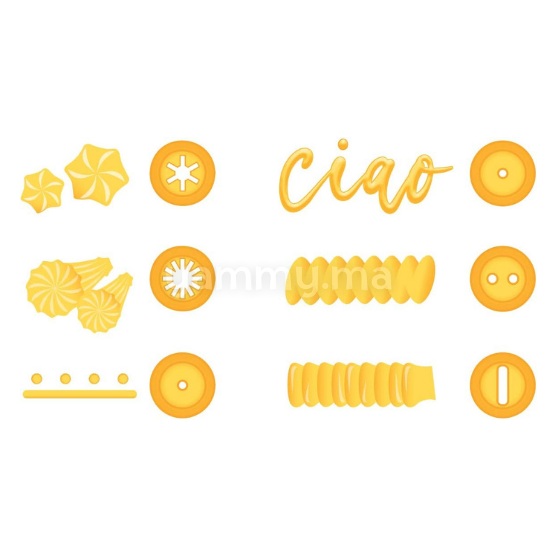 Poche à 6 Mini Douilles en Silicone