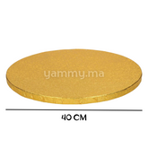 Présentoir et Support Gâteau Cake Board Rond Ø 40 cm OR