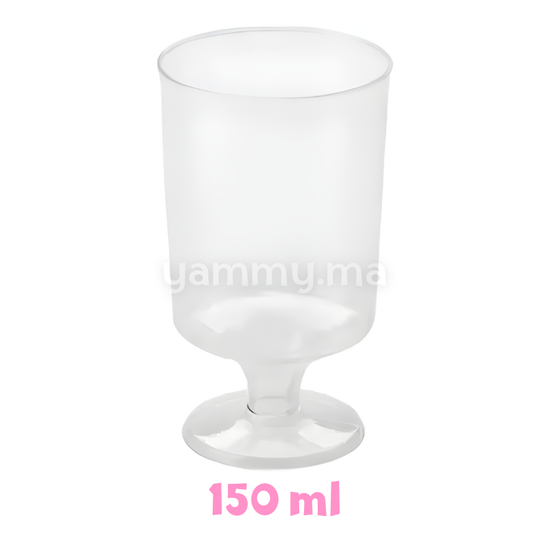 SET. 6 Verrines sur Pied Rond 150ml GA167