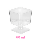 SET. 12 Verrines sur Pied Carré 60ml