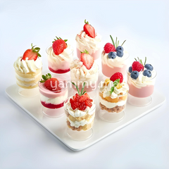 SET. 12 Verrines sur Pied Rond 60ml GA369