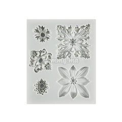 Moule Silicone 5 Fleurs