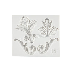 Moule Silicone 4 Feuilles Rétro