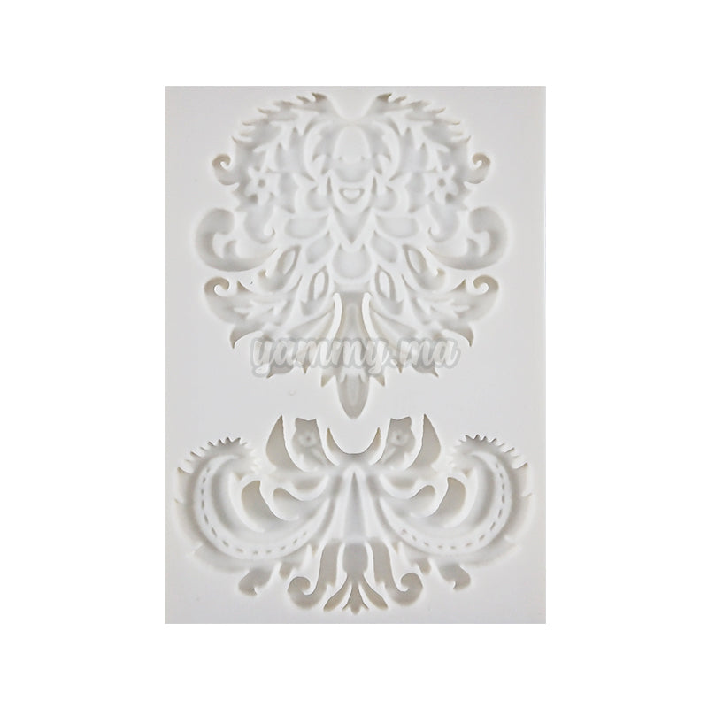 Moule Silicone 2 Feuilles Rétro