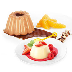 4 Moules à Flan Individuels en Plastique