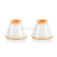 4 Moules à Flan Individuels en Plastique