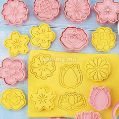 Emporte-pièce et découpoirs fleurs pour pâtisserie