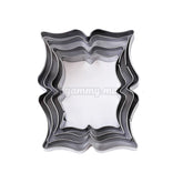 Lot 4 Emporte-pièces Plaque & Cadre en Acier-inoxydable