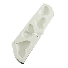 Moule Silicone à 4 Soucettes Coeur