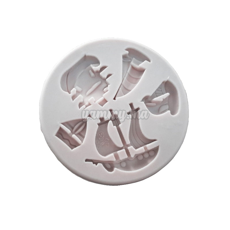 Moule Silicone 5 Bateaux