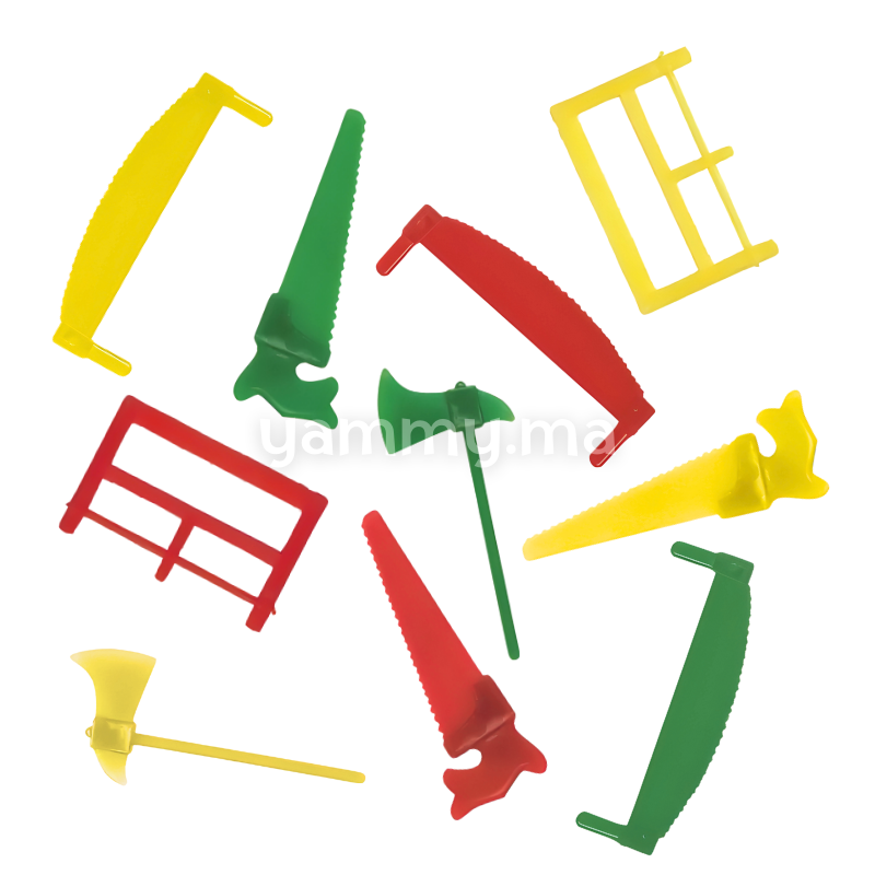 Haches & Scies pour Décor de Bûche de Noël (x10)