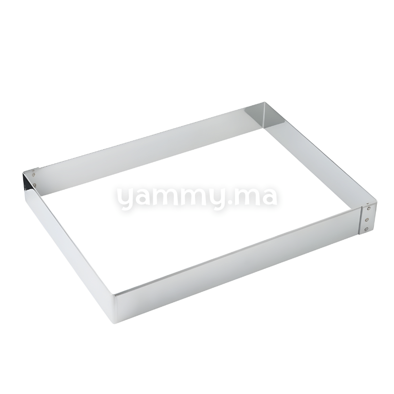 Cadre à Pâtisserie en Inox 27 x 37.5 x h 4 cm