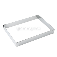 Cadre à Pâtisserie en Inox 27 x 37.5 x h 4 cm